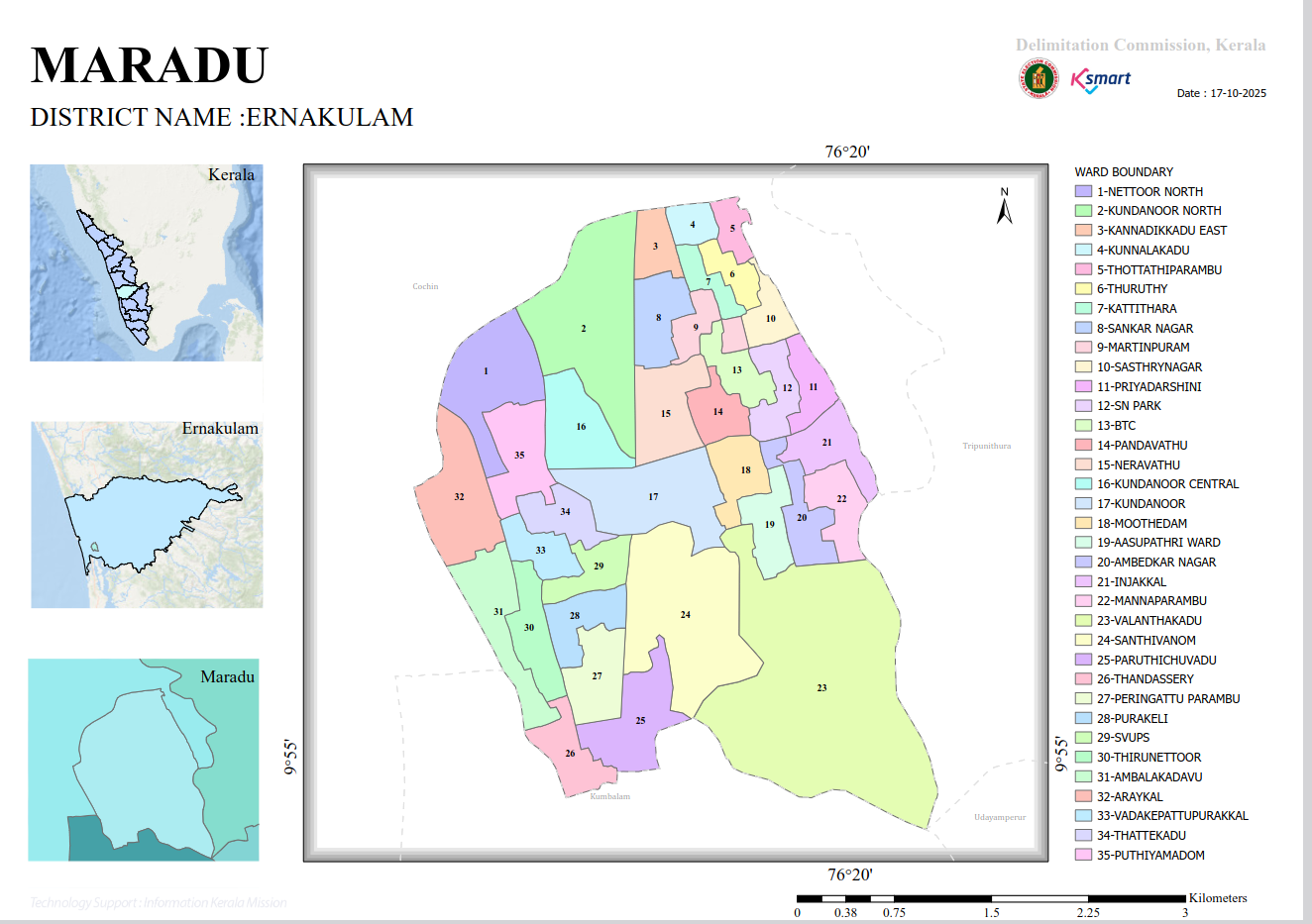MARADU MAP